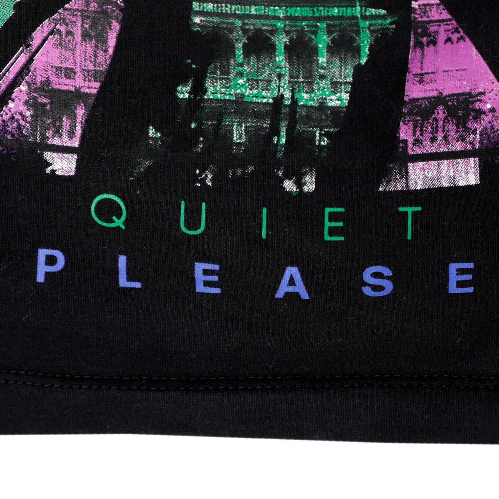 Женская теннисная майка Quiet Please London Calling Tank Top Women - Black, Multicoloured