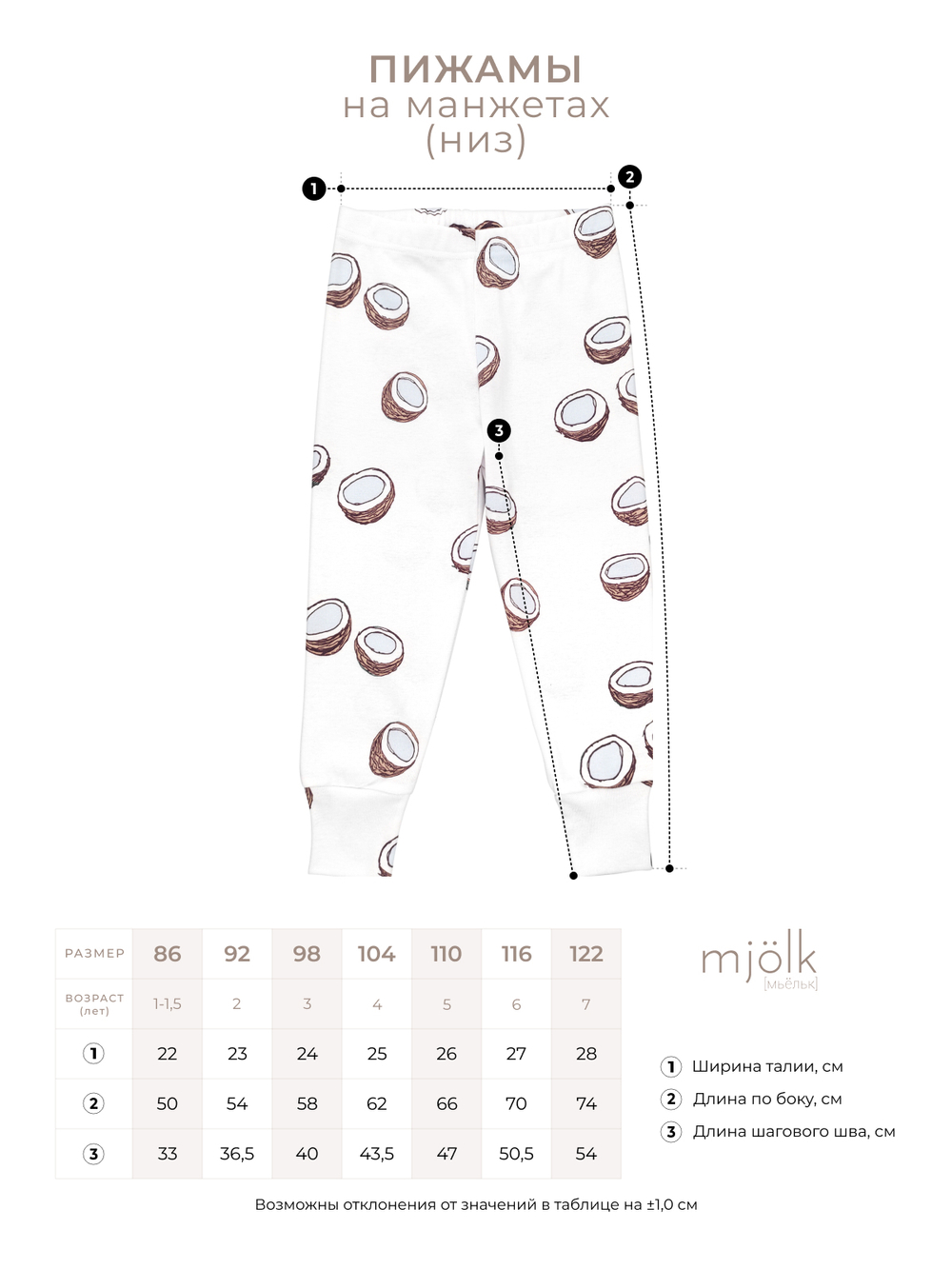 Пижама Mjölk Green Stars, на манжетах, уценка