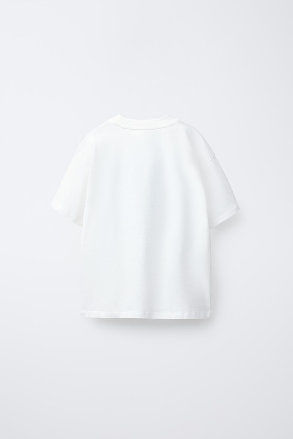 ZARA ФУТБОЛКА С ФОТОПРИНТОМ «СЕРФИНГ», БЕЛЫЙ