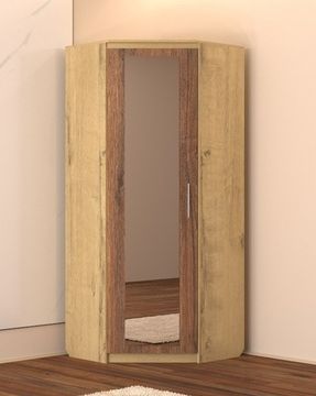 Шкаф угловой ПРАГА с зеркалом левый