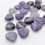 Бусины Аметист, сердце, размер около 14 мм, цена за набор 6 шт