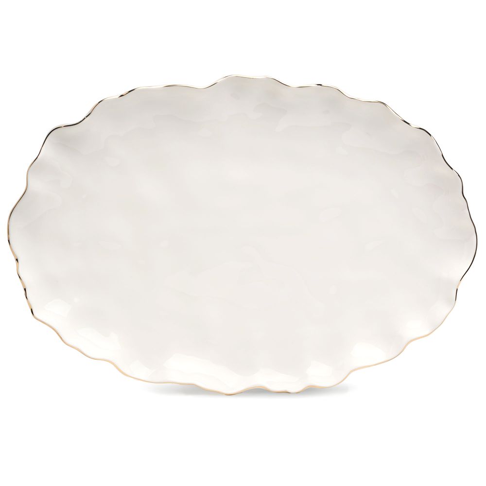 БЛЮДО ОВАЛЬНОЕ LEFARD "CHARM" 30,5*21*3 СМ (С ЗОЛОТОЙ ЛИНИЕЙ)