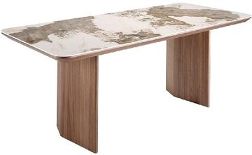 Обеденный стол 1129/437-T из мраморной керамики и ореха Angel Cerda Испания 