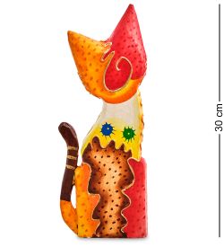 Decor and Gift 99-289 Фигурка «Кошка» н-р из двух 30, 20 см (албезия, о.Бали)