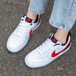 Женские кроссовки Nike Court Borough Low 2 'Summit White University Red' BQ5448-110