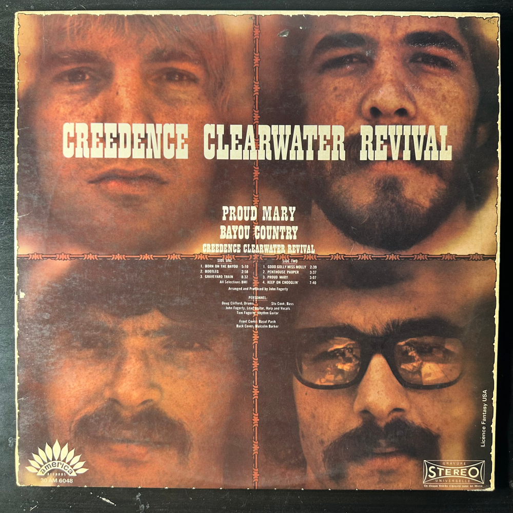Creedence Clearwater Revival ‎– Proud Mary / Bayou Country (Франция 1969г.)
