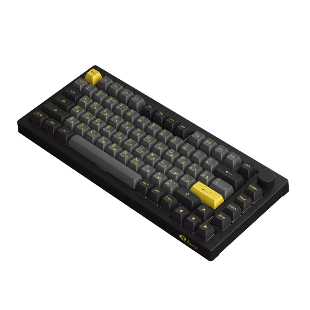 AKKO 5075B Plus Black&Gold 3 Modes RGB Hot Swap V3 Cream Yellow Switch
