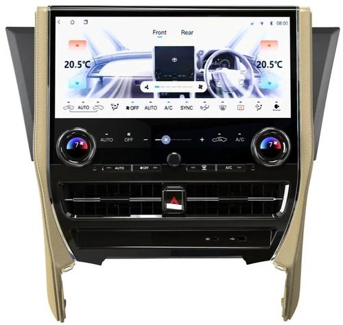Магнитола для Toyota Alphard 30, Vellfire 2015-2023 (любая комплектация) - Kuberg ZH-T1401BG (бежевая) на Android 12, Быстрая, 4G SIM-слот, CarPlay