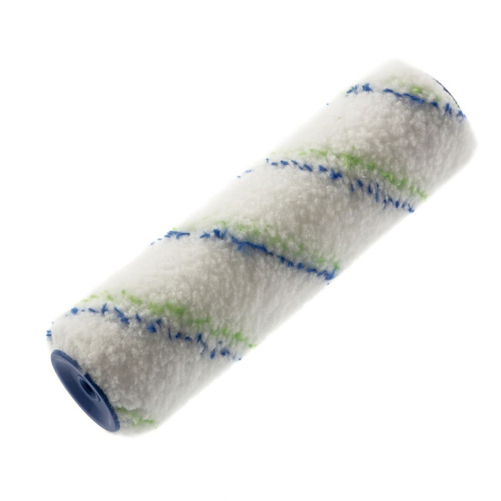 Валик сменный "Водные краски", 180 мм, ворс 12мм, D - 36 мм, D ручки - 6 мм, полиэстер// Сибртех 80194