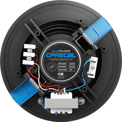 CVGAUDIO CPA5TBL Встраиваемый 5" широкополосный громкоговоритель, 3/6W-100V, круглый, безрамочный, черный