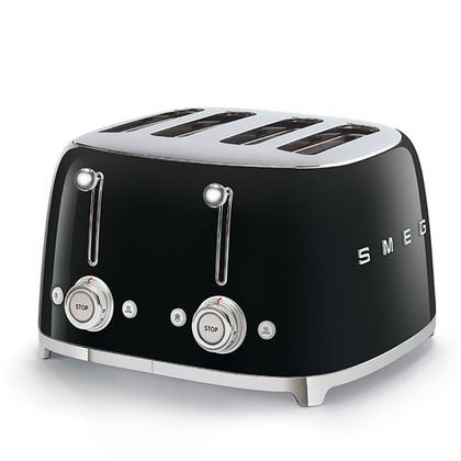 Тостер Smeg Стиль 50-х годов для 4 тостов TSF03BLEU черный