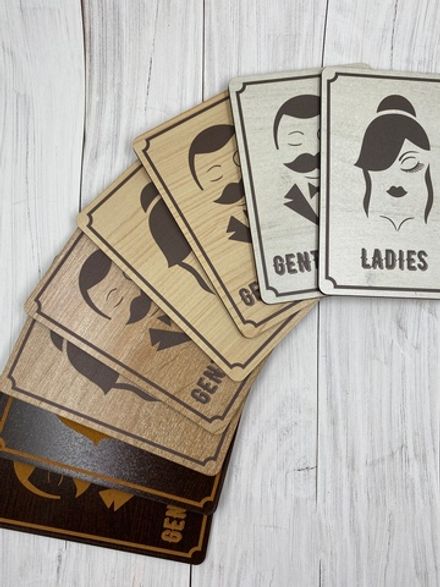 Табличка на туалет (пара М+Ж)