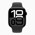 Часы Apple Watch Series 10 46mm Jet Black Aluminium Case, Sport Band (Black) S/M
