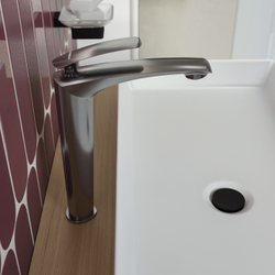 Смеситель для раковины STWORKI Гётеборг S03020GB вороненая сталь