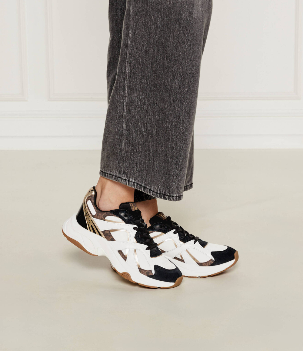 Кожаные кроссовки leo Michael Kors - белый(43F4LEFS6S)