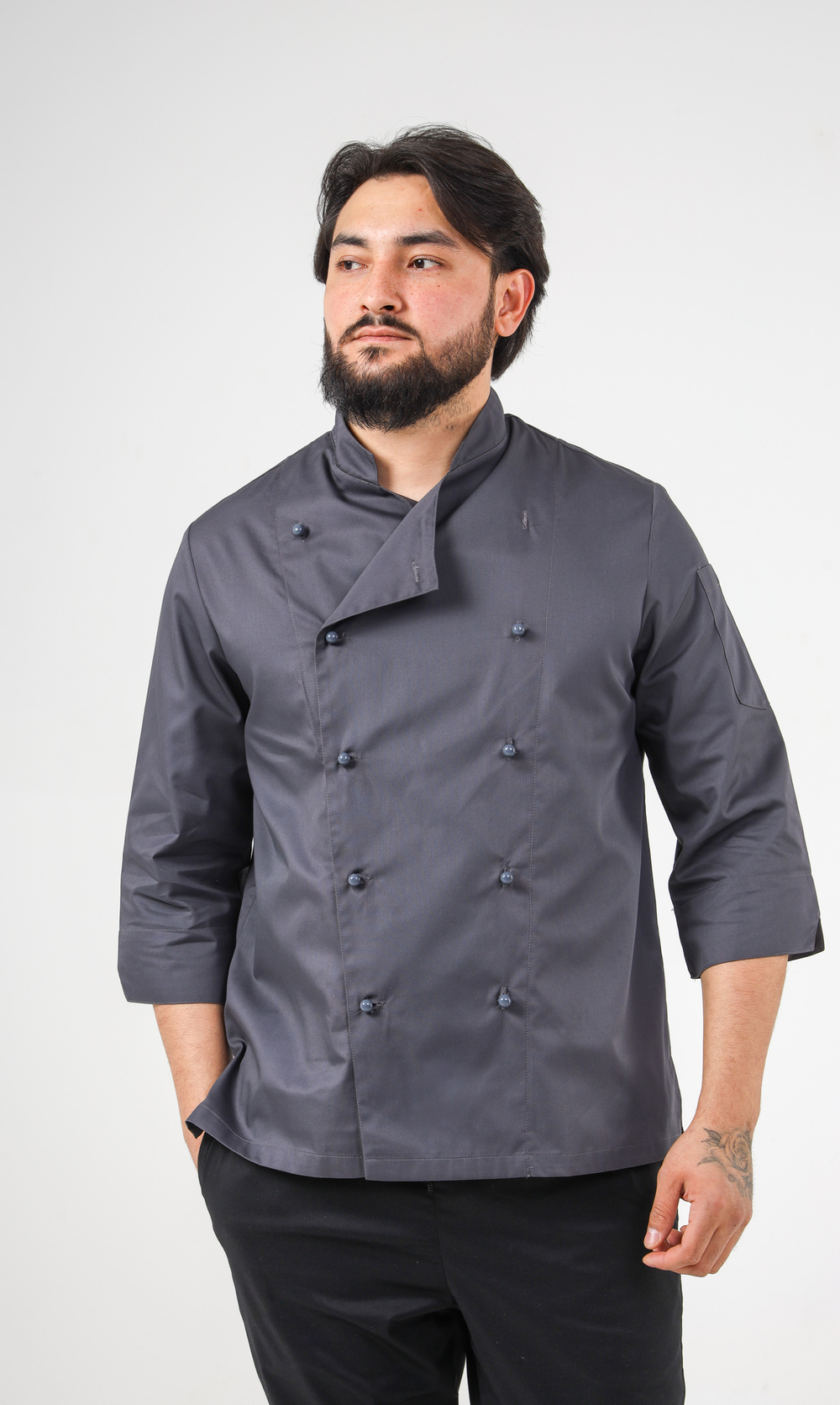 Китель поварской мужской Classic grey