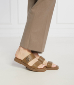 Шлепанцы кожаные iman 01 Liu Jo - коричневый(SA4113 P0062)