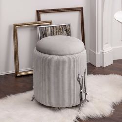 Банкетка Терра Грасс Felicita Серый Античное серебро