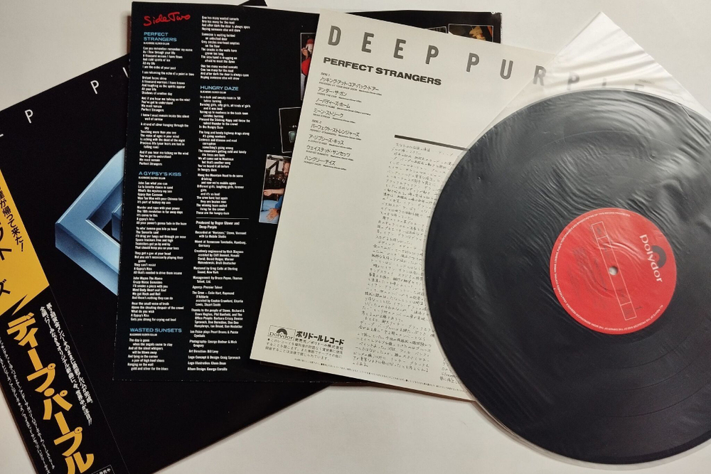 Винтажная виниловая пластинка LP Deep Purple Perfect Strangers (Japan 1984) (Obi)