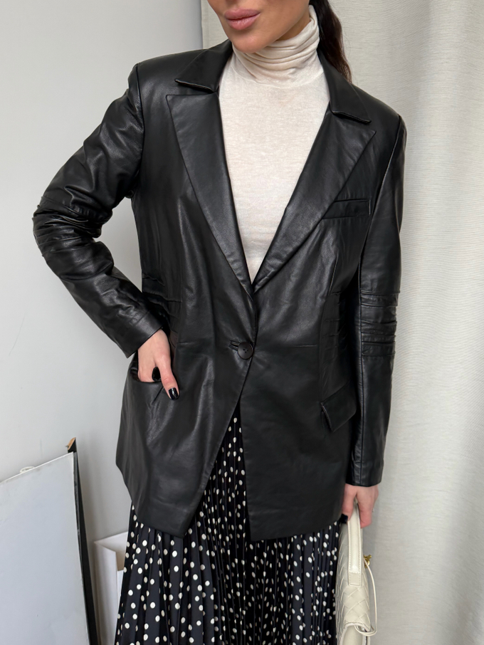 Кожаный жакет, XS