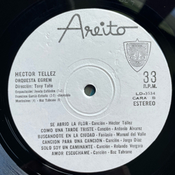 Винтажная виниловая пластинка LP Hector Tellez (Куба 1977)