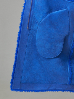 Шуба женская чебурашка из шерсти тедди, SilverFox (арт. S969cb)