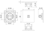 Компьютерная розетка RJ45 cat.6/ClassE,  черный,  серия N96