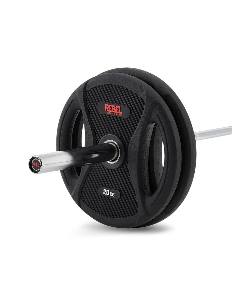 Штанга олимпийская 175 кг  REBEL (диски с двумя хватами, хромированный гриф нагрузка до 315 кг)