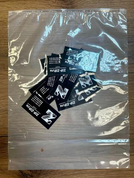 Пакет слайдер 10*15 матовый с одной прозрачной стороной 60 мкм