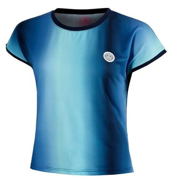 Женская теннисная футболка Bidi Badu Spectrum Capsleeve - небесный