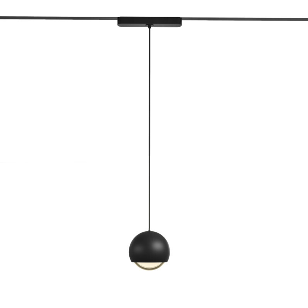 DK5316-BK Светильник для трека Air, серия Hang 3000 со светодиодом, ?80*76мм, 48V DC, 5W, RA?95, 120°, 3000K, IP20, черный, алюминий