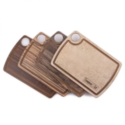 Доска разделочная с желобом 15х22см ComposeEat Fashion порфир кремовый