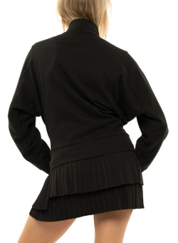 Женская Кофта теннисная Lucky in Love Novelty Technology Love in Action French Terry Jacket - черный