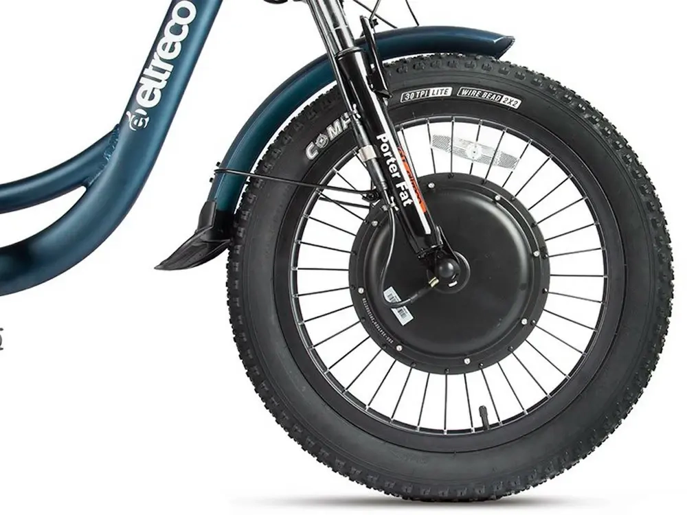 Электровелосипед Eltreco Porter Fat 500 UP! (серебристый)