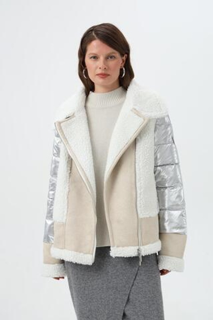 Куртка-косуха Frieda Freddies 3702 бежевый с серебром