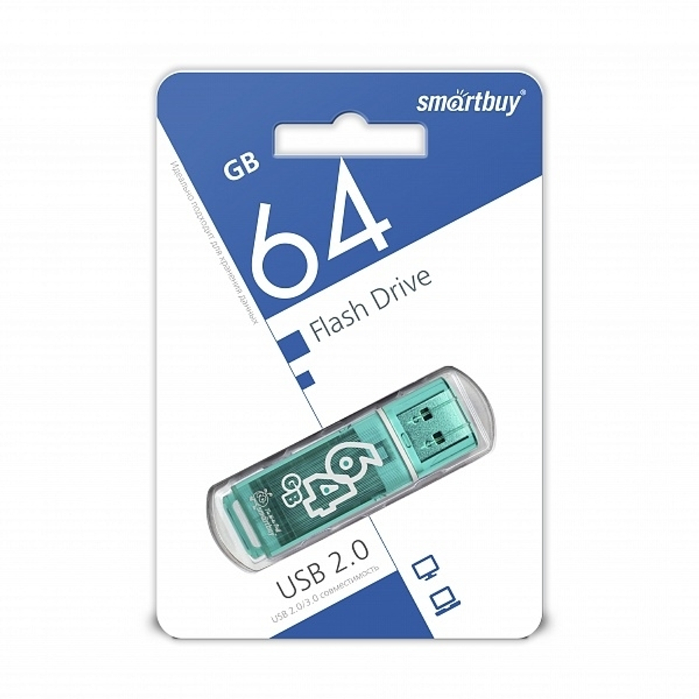 64GB USB Smartbuy Glossy series green