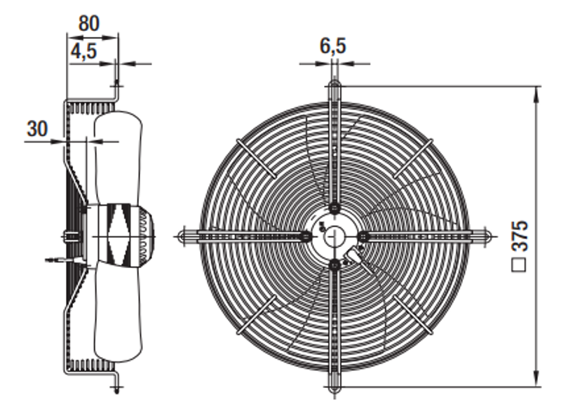 Вентилятор осевой S4D315-AP08-07
