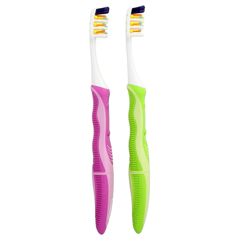 Oral-B, Vibrating Pulсар™, зубная щетка на батарейках, средний размер, 2 шт.