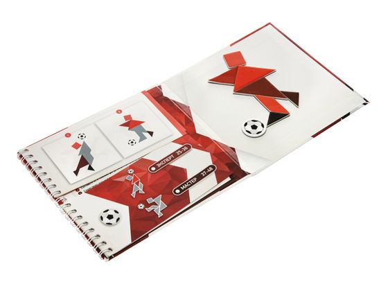 Игра магнитная головоломка Танграм «Футбол»