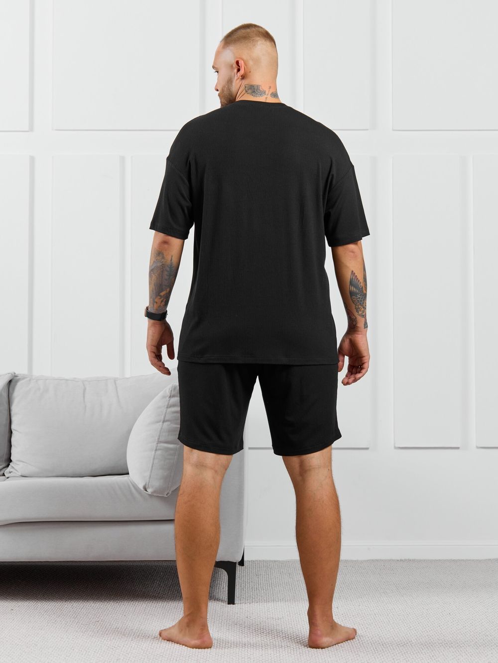 Фуфайка (футболка) мужская  Алессандро-1 Виотекс ЧЁРНЫЙ