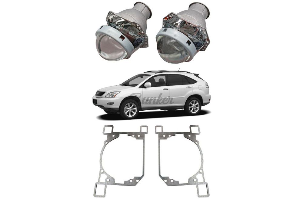 Готовый комплект для замены штатных линз Lexus RX II 2003-2009