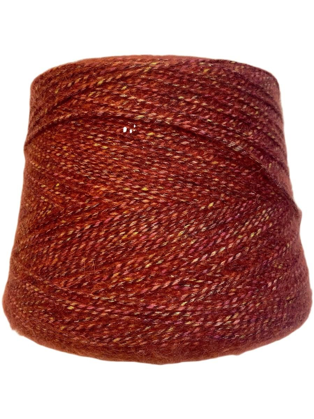 Пряжа на бобине 230г (Италия) 40% хлопок 24% альпака 11% меринос 7% люрекс 18% п/а 100г-220м