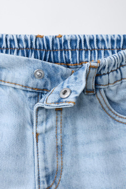 ZARA ДЖИНСЫ BAGGY, ГОЛУБОЙ