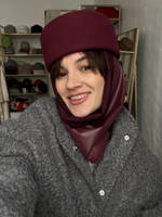 Косынка двухсторонняя вишня