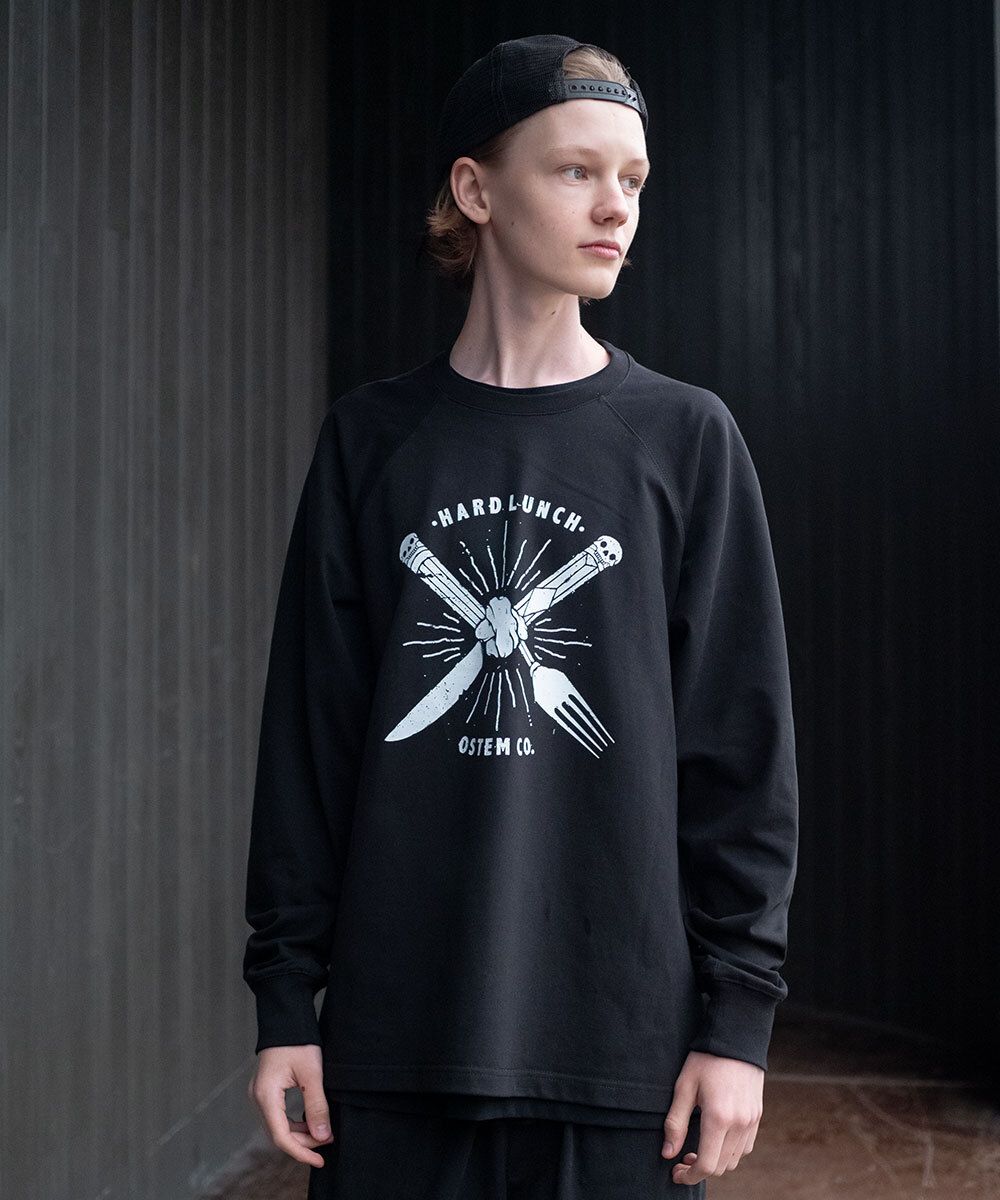 Лонгслив Hardlunch Fork and Knife черный