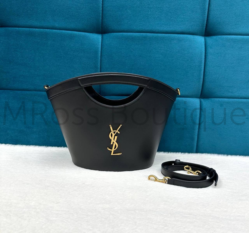 Черная кожаная сумка-саквояж Saint Laurent Celia mini