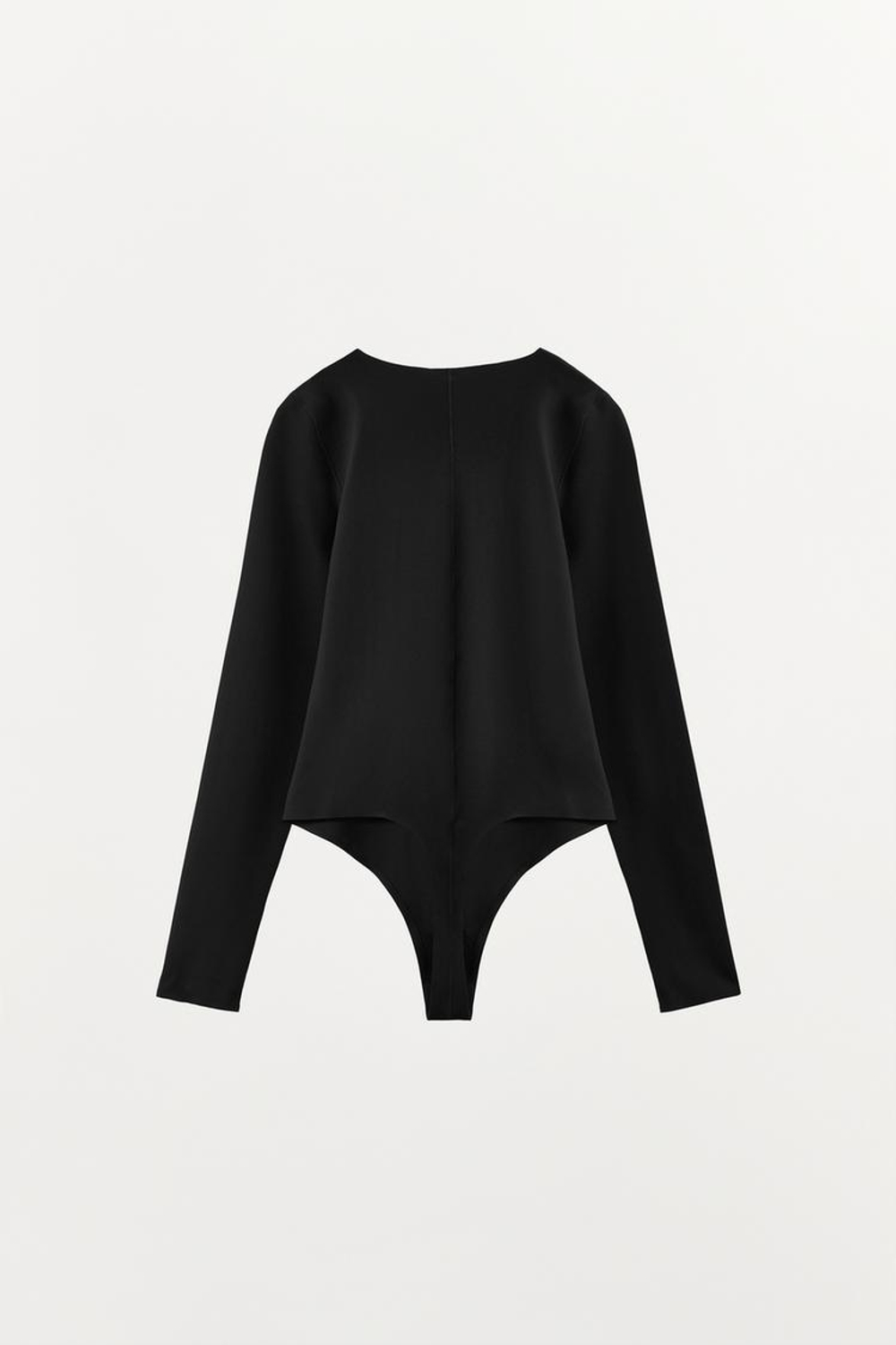 ZARA БОДИ ИЗ ПОЛИАМИДА НА МОЛНИИ, ЧЕРНЫЙ