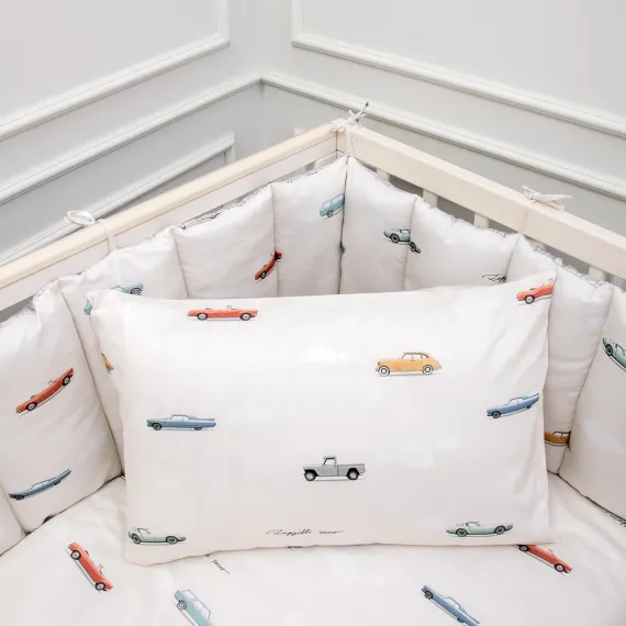 Комплект постельного белья Lollycottons Маленький гонщик 6 предметов