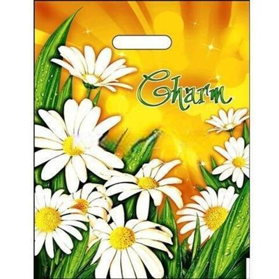 Пакет с прорубной ручкой ПВД 31х40 (60 мкм) "Очарование" лам. (50/500 шт.) Интерпак