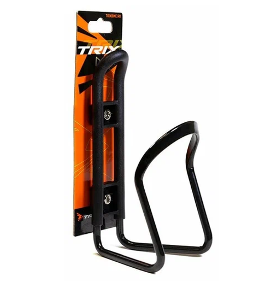 Держатель фляги TRIX, крепление на раму, алюминий/пластик, анодированный/крашеный, черный (100)